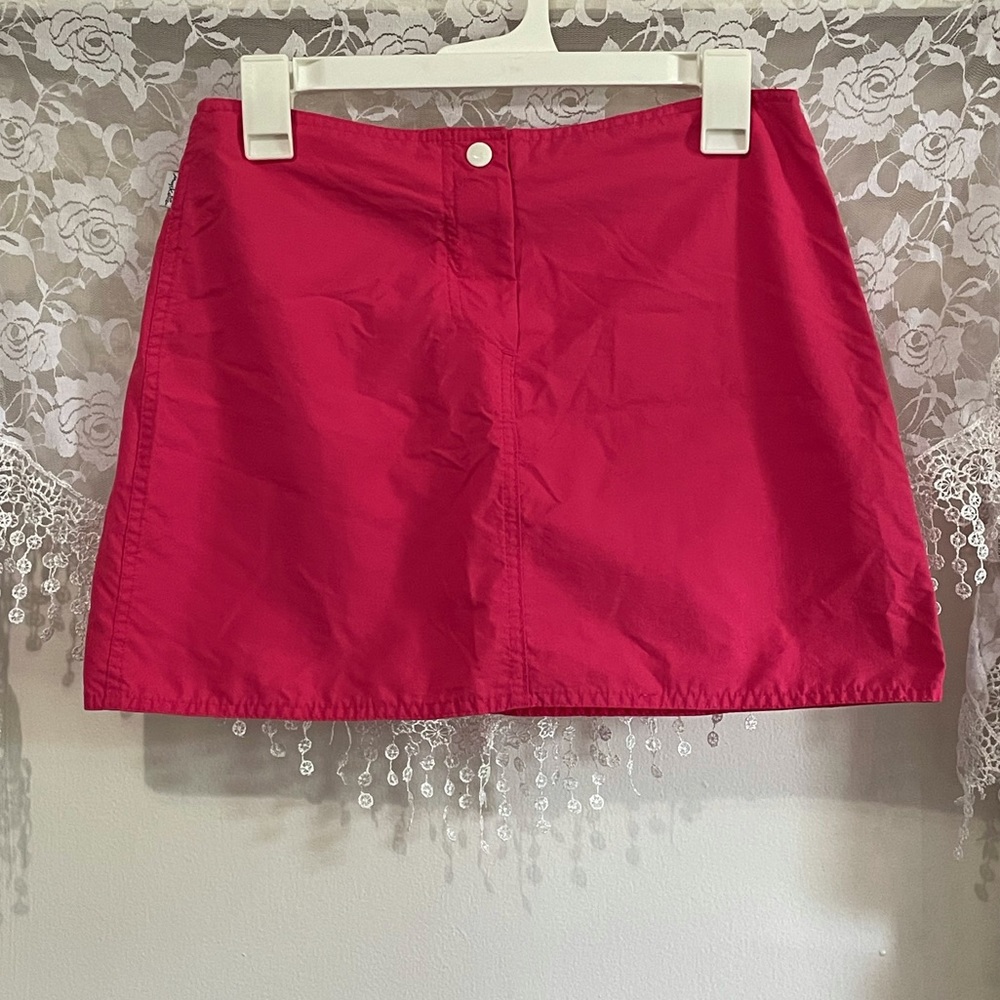 Y2K Hot Pink Sporty Mini Skirt